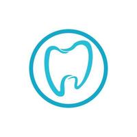 Ilustración de vector de plantilla de logotipo dental