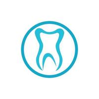 Ilustración de vector de plantilla de logotipo dental