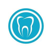 Ilustración de vector de plantilla de logotipo dental