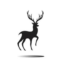 logo de cabeza de venado vector