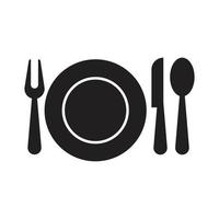 Cutlery vector icon illustration sign