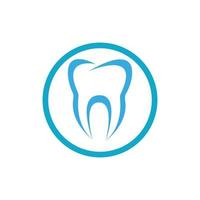 Ilustración de vector de plantilla de logotipo dental