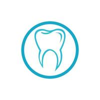 Ilustración de vector de plantilla de logotipo dental