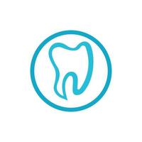 Ilustración de vector de plantilla de logotipo dental