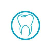 Ilustración de vector de plantilla de logotipo dental