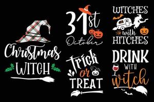 Typography  Halloween t shirt design. vector