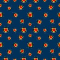 Seamless Sun Pattern vector