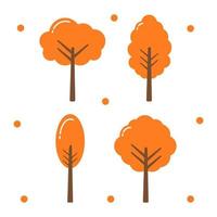 Set of Trees Illustration vector