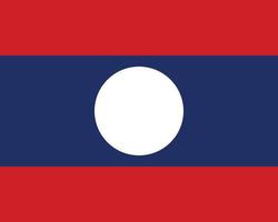 bandera, de, laos, vector, ilustración vector