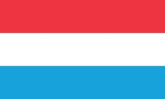 Flag of Luxembourg vector illustration