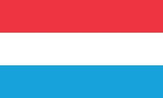 Flag of Luxembourg vector illustration