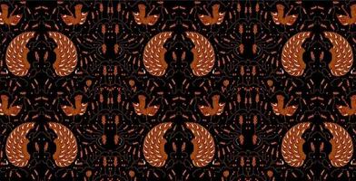 Indonesian Traditional Batik with Abstract Sido Luruh Motif from Java vector