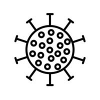 Black and white round icon of harmful chinese new virus dangerous strain covid 019 coronavirus epidemic pandemic disease. Viral snake disease. Vector illustration