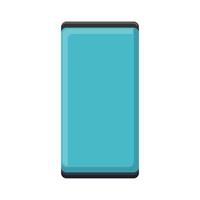 Vector illustration of flat icon of modern digital digital rectangular smartphone mobile phone with isolated on white background. Concept computer digital technologies