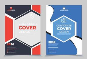 Corporate Business Book Cover Design Template, Brochure, Annual Report, Magazine, Poster, Business Presentation, Flyer, Banner. vector