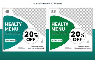 Food Social media post design template design free, Restaurant Social Media Post Design, Burger Post Design, Menu post design vector