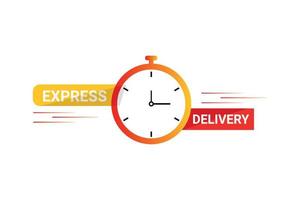 Express delivery element design with gredient. vector