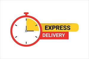 Express delivery element design. vector