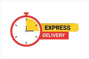 Express delivery element design. vector