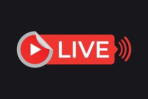 Live button vector element