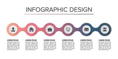 elemento conjunto icono infografía negocio diseño ideas presentación elegante vector