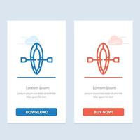 Boat Summer Beach  Blue and Red Download and Buy Now web Widget Card Template vector