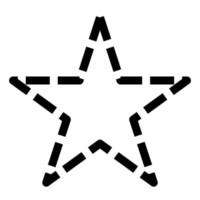 vector de icono de estrella sobre fondo blanco