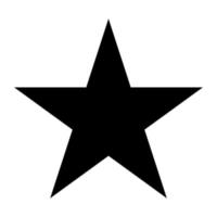 vector de icono de estrella sobre fondo blanco