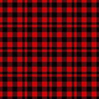 red and black plaid seamless pattern vector