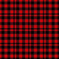 red and black plaid seamless pattern vector