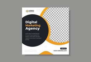 Social Media Post Template for Digital Marketing Agency Free Vector