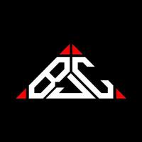 Diseño creativo del logotipo de la letra bjc con gráfico vectorial, logotipo simple y moderno de bjc en forma de triángulo. vector