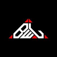 diseño creativo del logotipo de la letra abc con gráfico vectorial, logotipo abc simple y moderno en forma de triángulo. vector