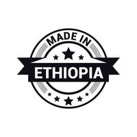 Ethiopia stamp design vector