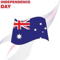 Australia Independence day card vector