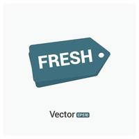 Tag design with typography and white background vector