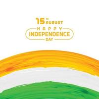 India independence day card with creative design and typography vector