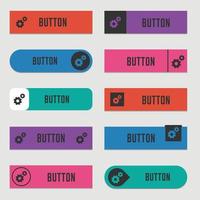 User Interface buttons design set vector