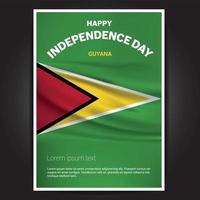 vector de tarjeta de diseño de feliz día de la independencia con banderas