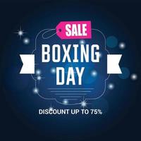 Boxing day sale card with elegent design vector