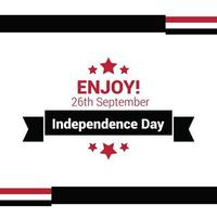 Yemen Independence day design card vector