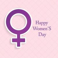 Women's day design card with creative design vector