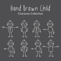 Hand Draw chailderen character design vector