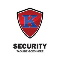 Alphabetical logo of security compnay and typography vector