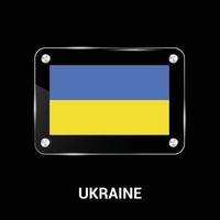 Ukraine flag design vector