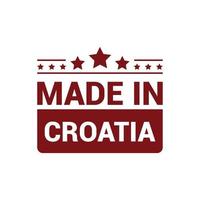 Croatia stamp design vector