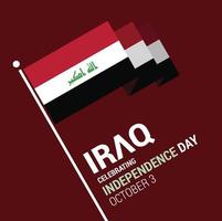 Iraq Independence day design vector