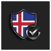 Iceland independence day design vector