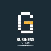 Alphabetic logo design with elegent design and typography vector