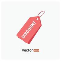 Tag design with typography and white background vector